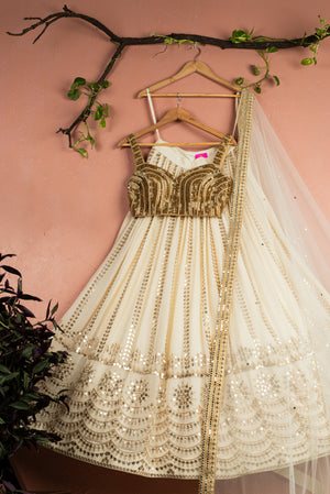 Indian Designer Lehenga Anisha Shetty  Fabilicious Fashion – Tagged Ivory