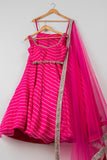 PINK BANDANI LEHENGA SET