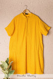 MANGO YELLOW LUCKNOWI KURTA SLEEVES CAN BE MADE TO FULL SLEEVES